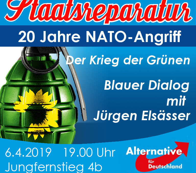 Blauer Dialog mit Jürgen Elsässer: Balkankrieg vor 20 Jahren